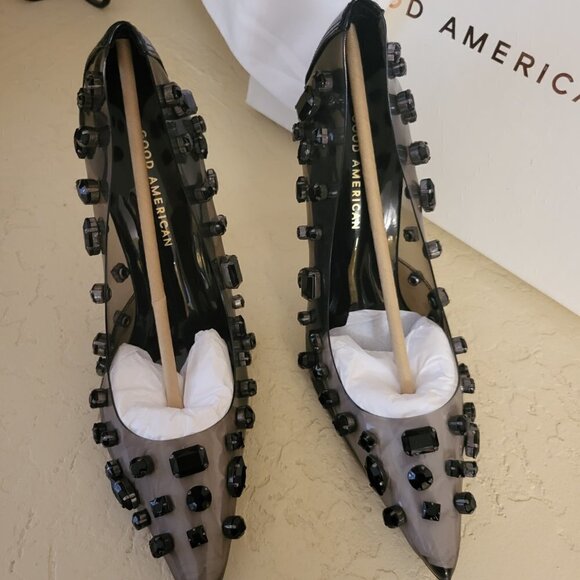 Good American DIAMONDS FOREVER HEEL SIZE: 9 - Picture 4 of 10
